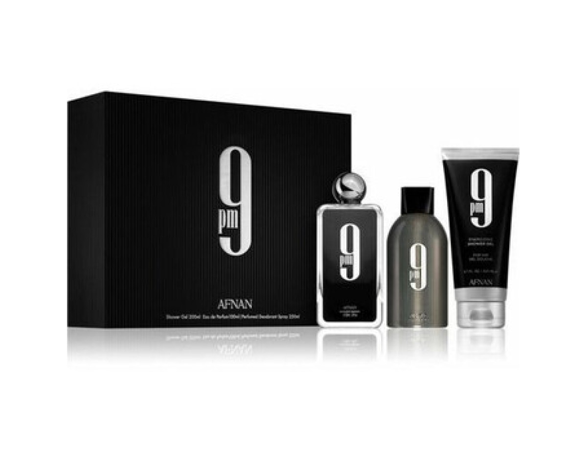 Afnan-9PM Gift set EDP 100 ml, shower gel 150 ml and deospray 150 ml-100ml