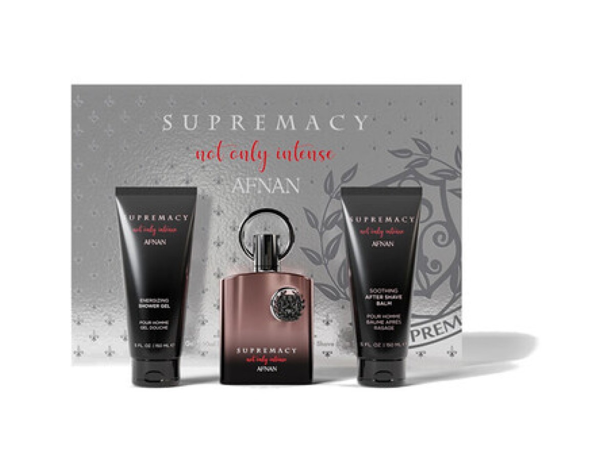 Supremacy Not Only Intense Extrait de Parfum Gift set 100 ml, after shave balm 150 ml and shower gel 150 ml-100ml Supremacy Not Only Intense Extrait de Parfum Gift set 100 ml, after shave balm 150 ml and shower gel 150 ml-100ml