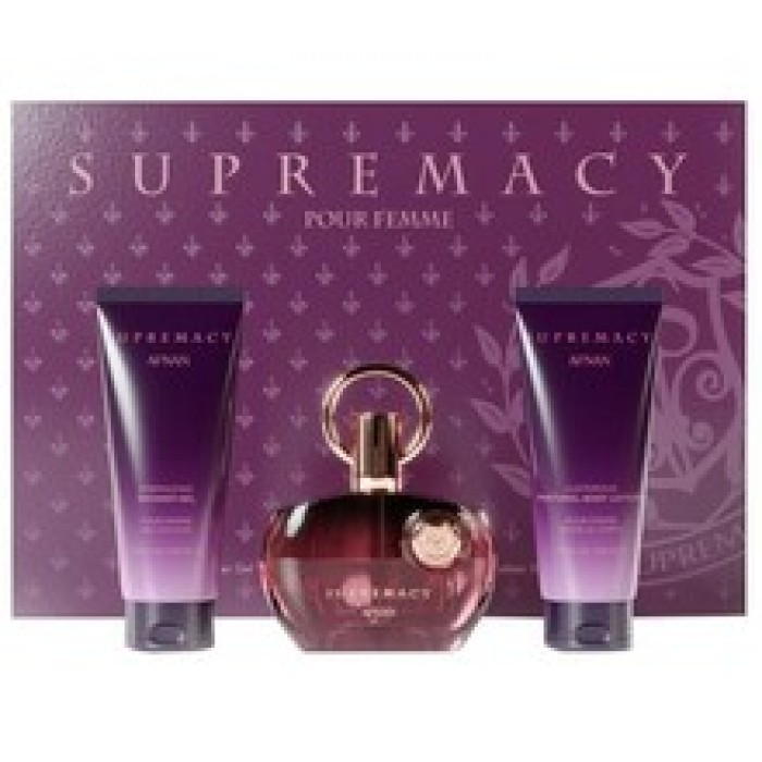 Afnan-Supremacy Purple Gift set EDP 100 ml, shower gel 100 ml and moisturizing body lotion 100 ml-100ml
