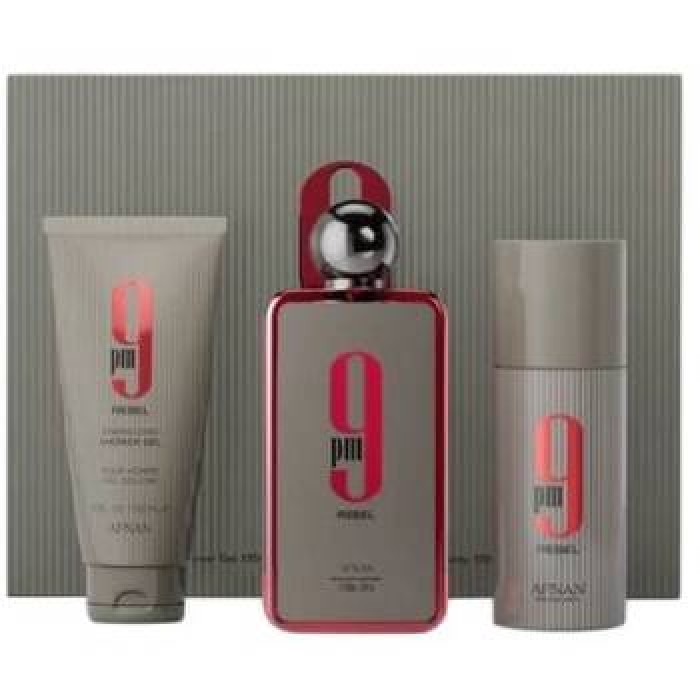 Afnan-9PM Gift set EDP 100 ml, shower gel 150 ml and deospray 150 ml-100ml Afnan-9PM Gift set EDP 100 ml, shower gel 150 ml and deospray 150 ml-100ml