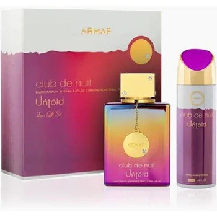 Armaf-Club De Nuit Untold Dárková sada EDP 105 ml a tělový sprej 200 ml-105ml Armaf-Club De Nuit Untold Dárková sada EDP 105 ml a tělový sprej 200 ml-105ml