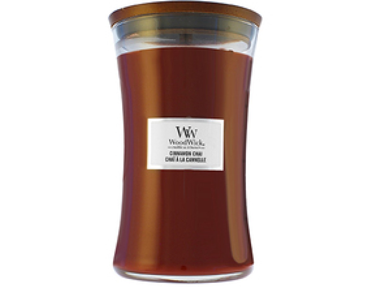 WoodWick-Cinnamon Chai Vase (Cinnamon Chai) - Scented Candle-609.5g