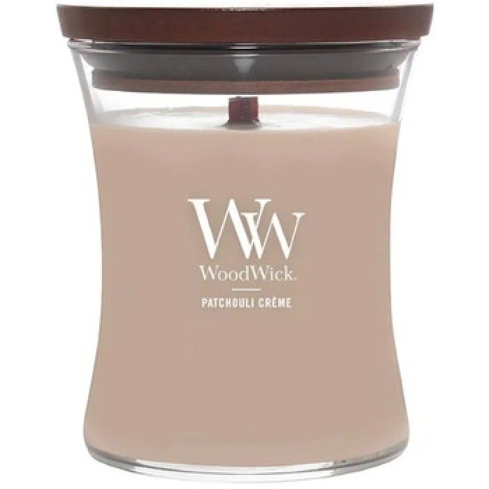 WoodWick-Patchouli Créme Váza ( krém z pačuli ) - Vonná svíčka-275.0g WoodWick-Patchouli Créme Váza ( krém z pačuli ) - Vonná svíčka-275.0g