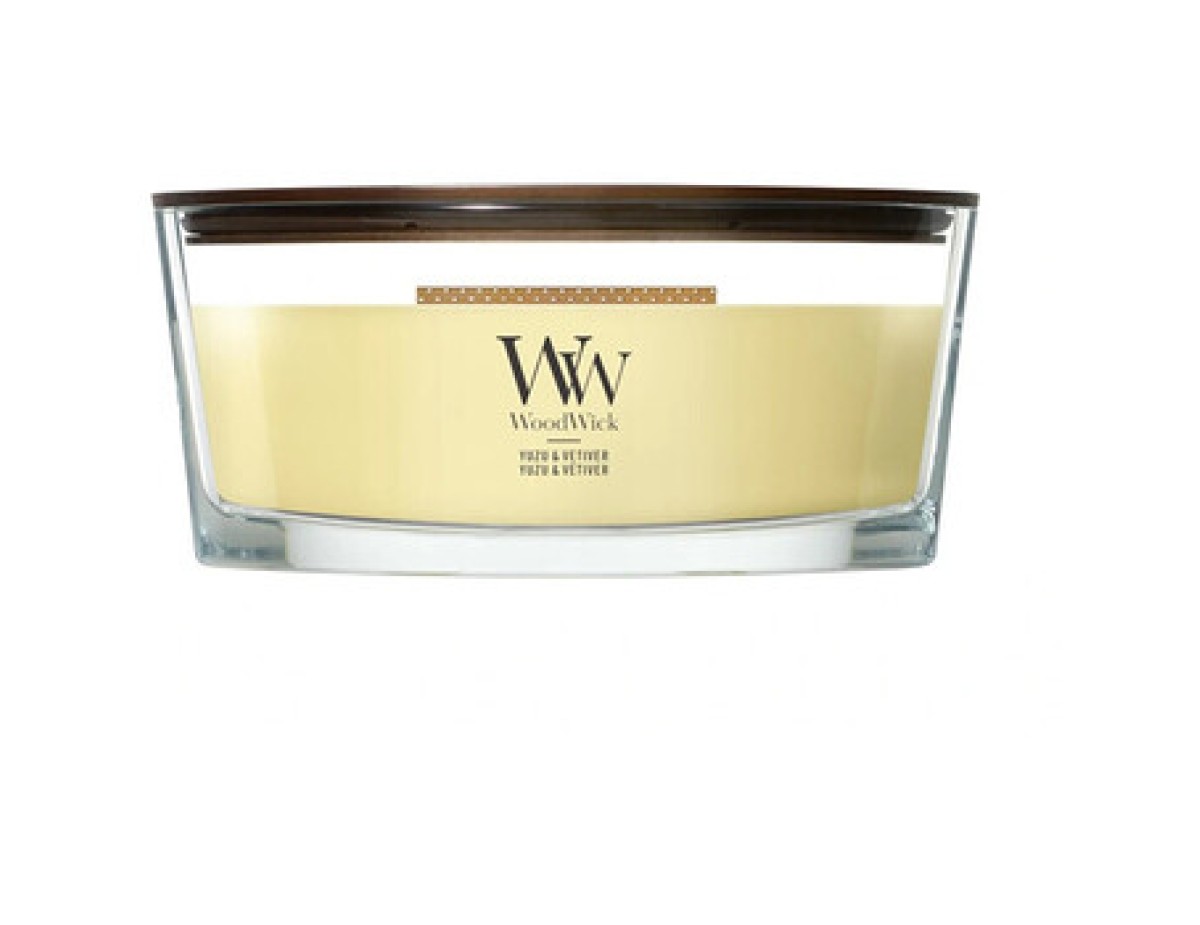 WoodWick-Yuzu & Vetiver Loď ( yuzu a vetiver ) - Vonná svíčka-453.6g