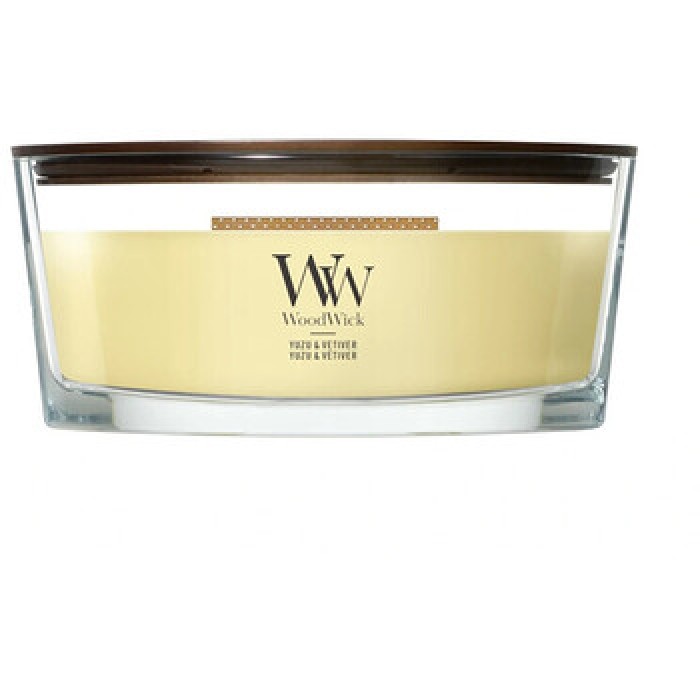 WoodWick-Yuzu & Vetiver Loď ( yuzu a vetiver ) - Vonná svíčka-453.6g