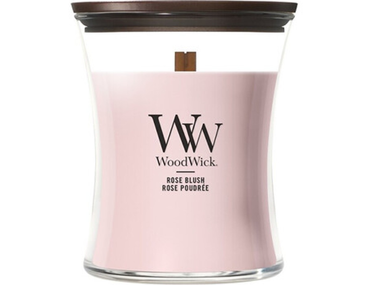 WoodWick-Rose Blush Váza ( nádech růže ) - Vonná svíčka-275.0g WoodWick-Rose Blush Váza ( nádech růže ) - Vonná svíčka-275.0g