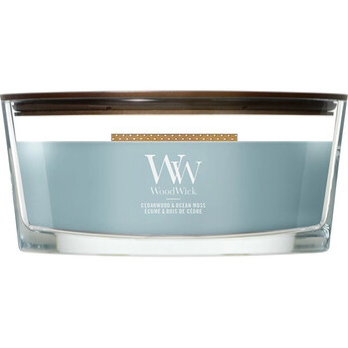 WoodWick-Cedarwood & Ocean Moss Loď ( cedrové dřevo a mořský mech ) - Vonná svíčka-453.6g