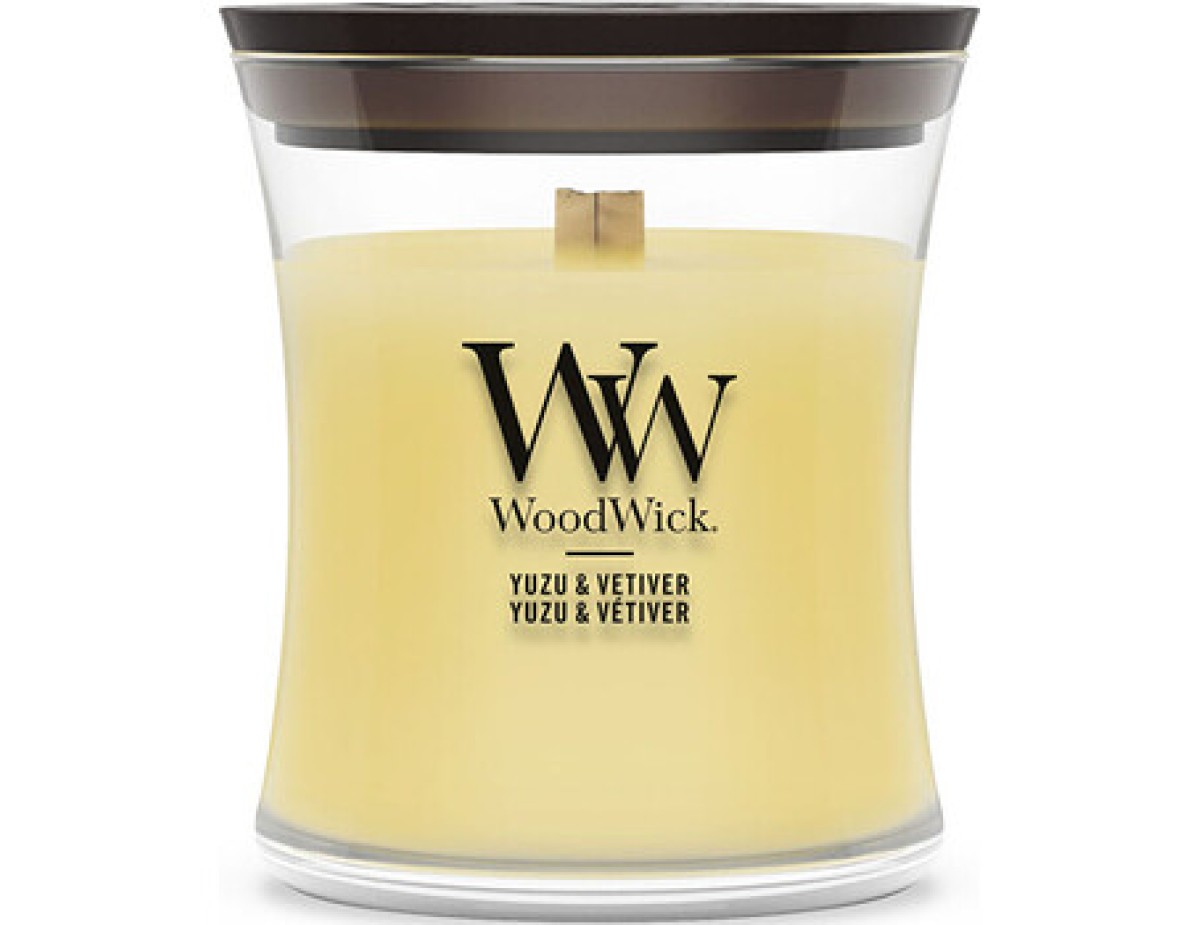 WoodWick-Yuzu & Vetiver Váza ( yuzu a vetiver ) - Vonná svíčka-609.5g