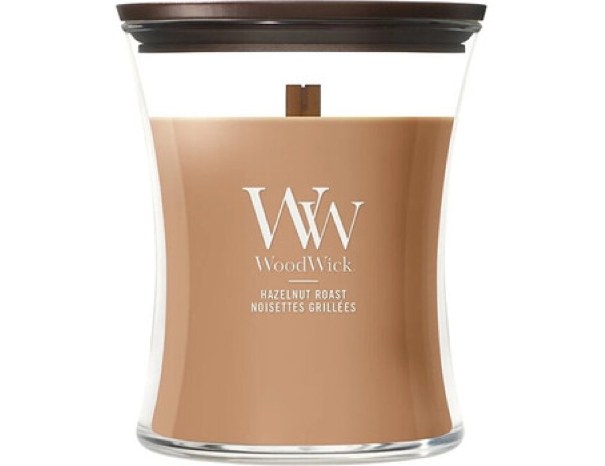 WoodWick-Hazelnut Roast Váza ( pražený lískový oříšek ) - Vonná svíčka-275.0g WoodWick-Hazelnut Roast Váza ( pražený lískový oříšek ) - Vonná svíčka-275.0g