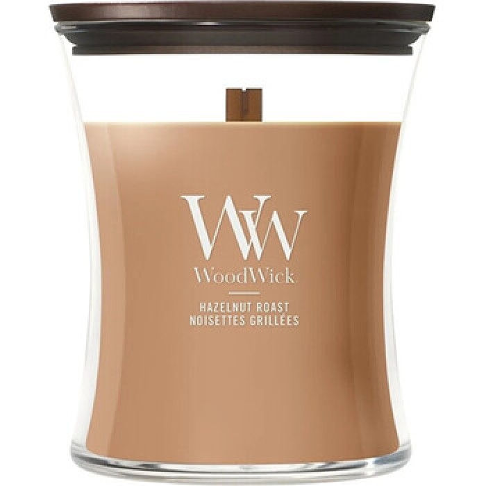 WoodWick-Hazelnut Roast Váza ( pražený lískový oříšek ) - Vonná svíčka-275.0g