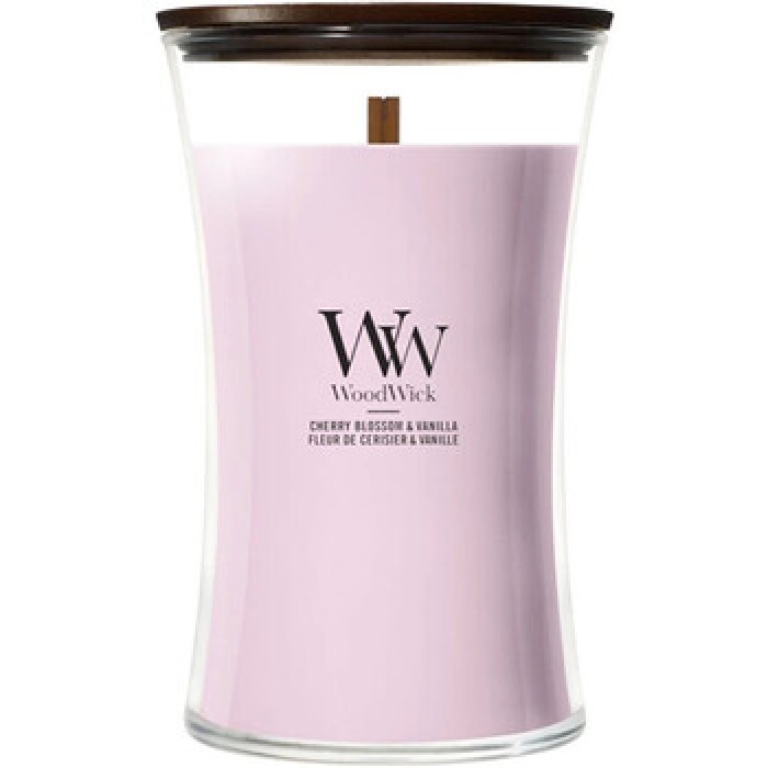 WoodWick-Cherry Blossom & Vanilla Váza ( třešňový květ a vanilka ) - Vonná svíčka-609.5g