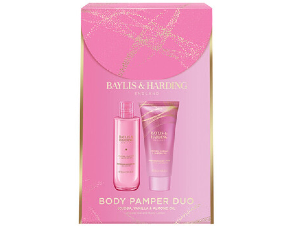 Baylis & Harding-Jojoba, Vanilla & Almond Oil Duo - Dárková sada duo produktů ( 2 ks )