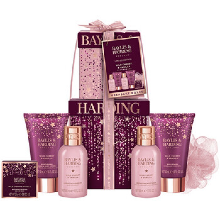 Baylis & Harding-Wild Cherry & Vanilla Body Care Set - Dárková sada péče o tělo ( 6 ks )