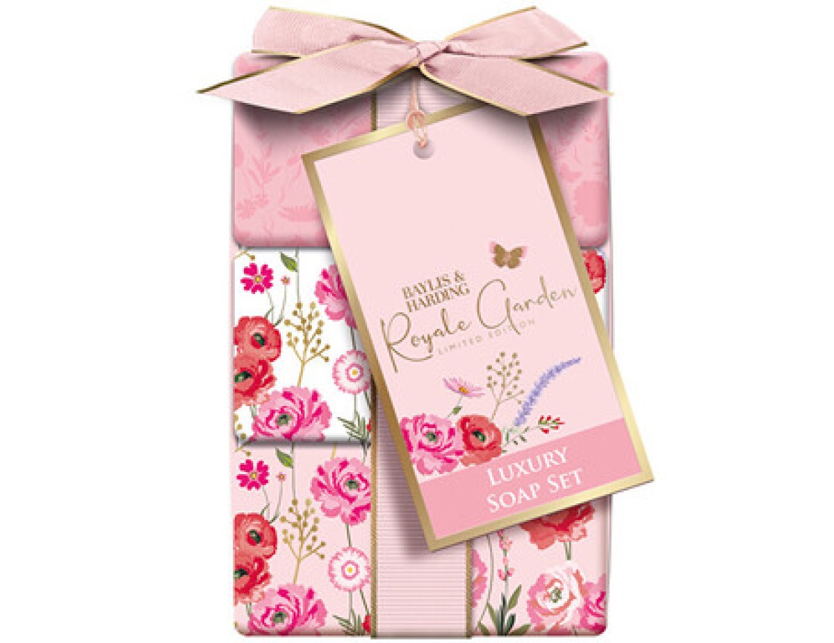 Baylis & Harding-Royale Garden Soap Trio - Dárková sada mýdel ( 3 ks )