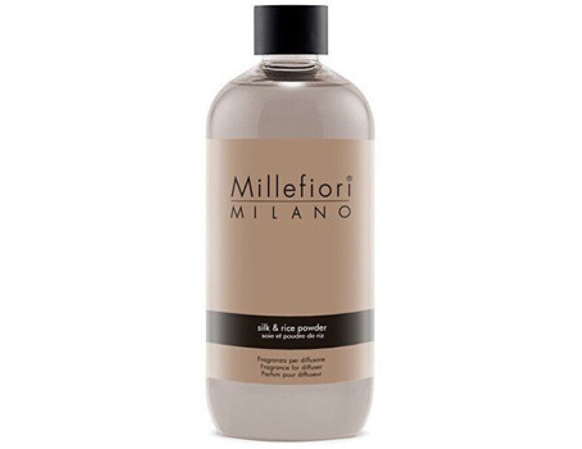 Millefiori-Natural Silk & Rice Powder Refill - Náhradní náplň do aroma difuzéru-250ml