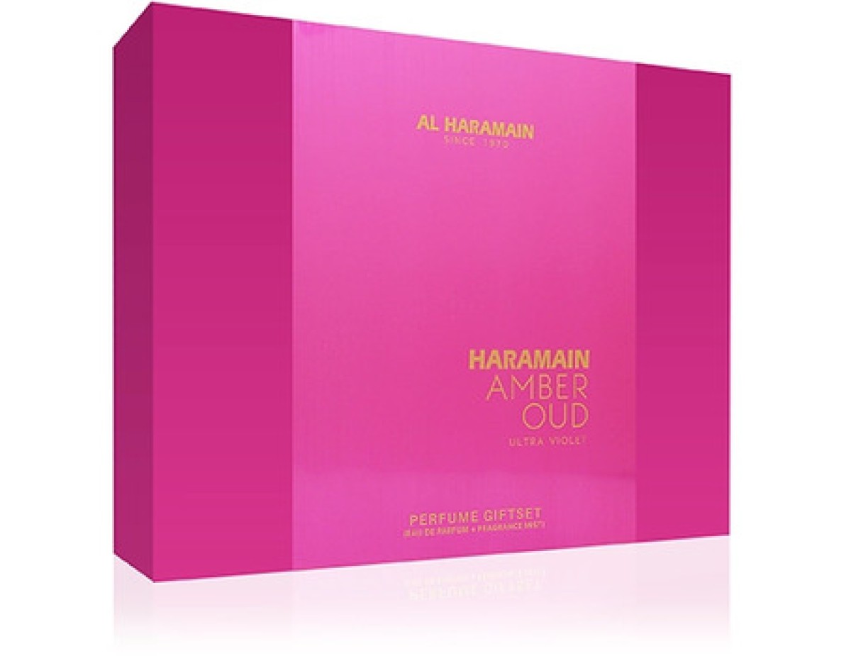 Al Haramain-Al Haramain Amber Oud Ultra Violet Dárková sada EDP 75 ml, EDP 30 ml a tělová mlha 200 ml-75ml