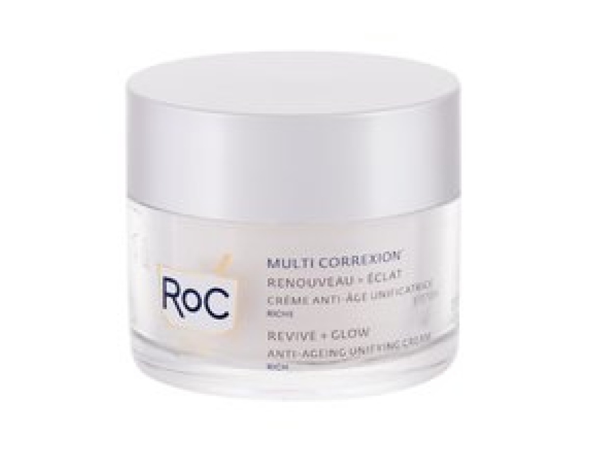 RoC-Multi Correxion Revive + Glow Anti-Ageing Unifying Cream - Nourishing anti-wrinkle cream-50ml