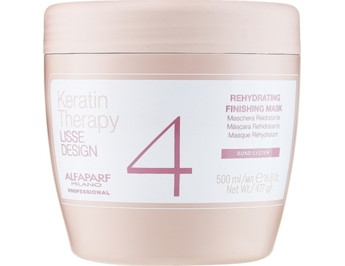 Alfaparf Milano-Keratin Therapy Lisse Design Rehydrating Mask - Moisturizing hair mask-200ml