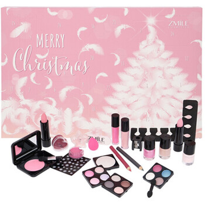 Zmile Cosmetics-Traditional Pink and Fluffy Calendar - Adventní kalendář
