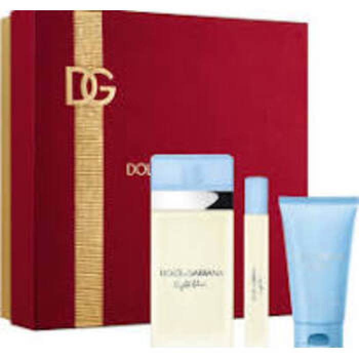 Dolce Gabbana-Light Blue Gift set EDT 100 ml, body cream Light Blue 50 ml and miniature Light Blue EDT 10 ml-100ml