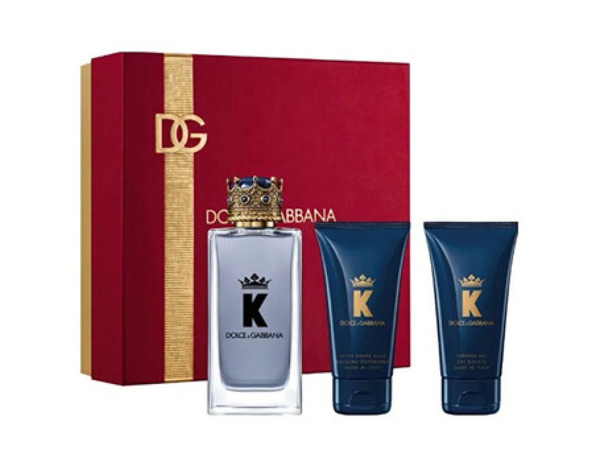 Dolce Gabbana-K by Dolce Gabbana Gift set EDT 100 ml, After Shave Balsam 50 ml and shower gel 50 ml-100ml