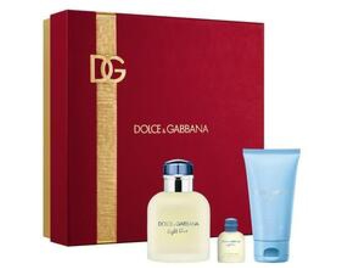 Light Blue Pour Homme Dárková sada EDT 75 ml, sprchový gel 50 ml a miniaturka EDT 4,5 ml-75ml