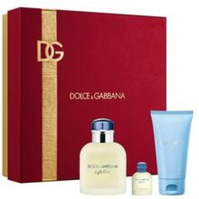 Light Blue Pour Homme Dárková sada EDT 75 ml, sprchový gel 50 ml a miniaturka EDT 4,5 ml-75ml