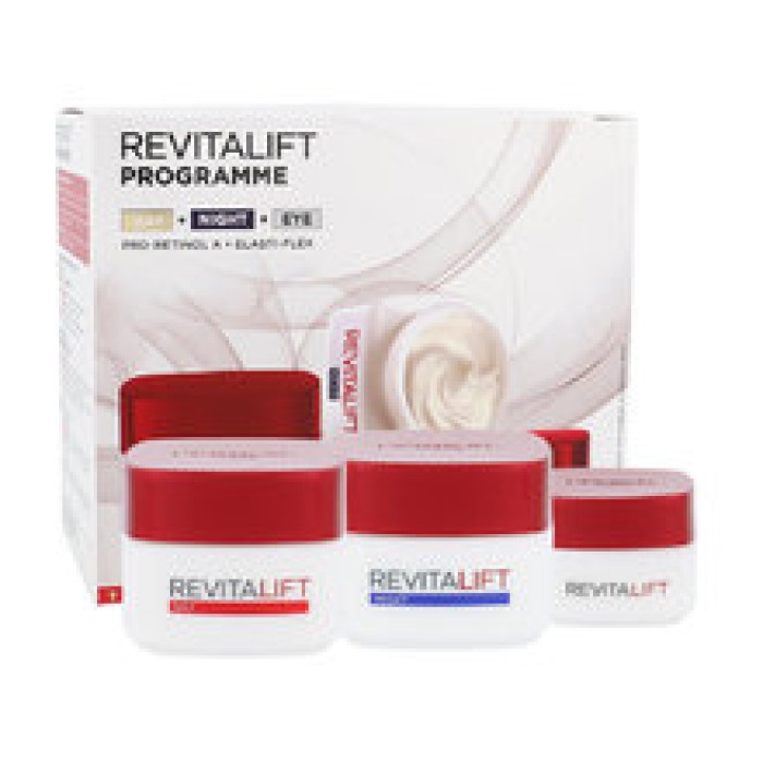L´Oréal-Revitalift Program Day & Night & Eye Creams Set - Gift set of skin care-115ml