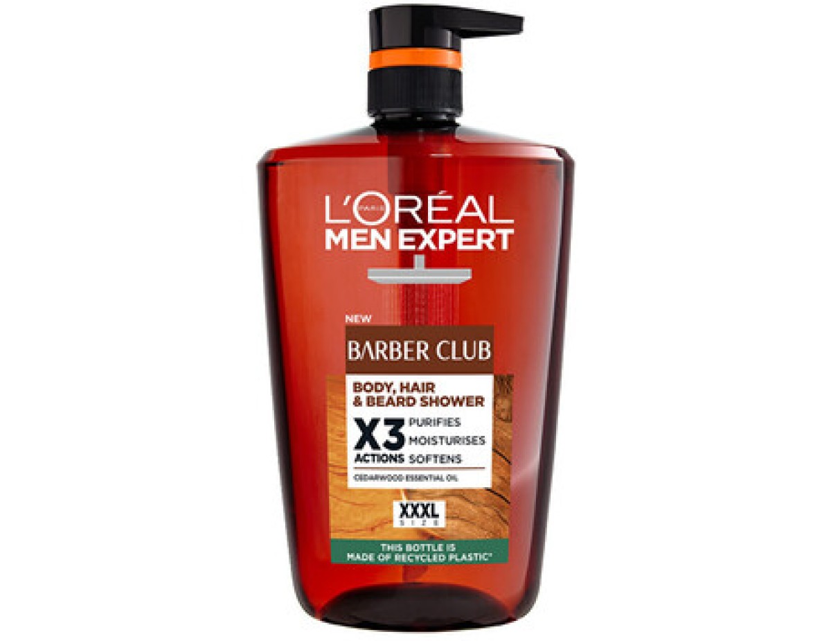 L´Oréal-Men Expert Barber Club Body, Hair & Beard Shower - Sprchový gel na tělo, vlasy a vousy-1000ml L´Oréal-Men Expert Barber Club Body, Hair & Beard Shower - Sprchový gel na tělo, vlasy a vousy-1000ml