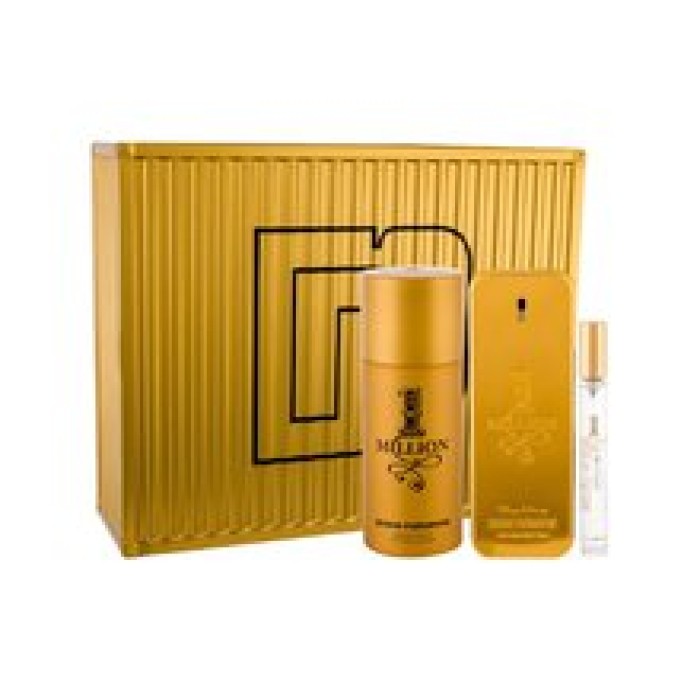 Paco Rabanne-1 Million SET EDT 100 ml + deospray 150 ml + miniature EDT 10 ml-100ml Paco Rabanne-1 Million SET EDT 100 ml + deospray 150 ml + miniature EDT 10 ml-100ml