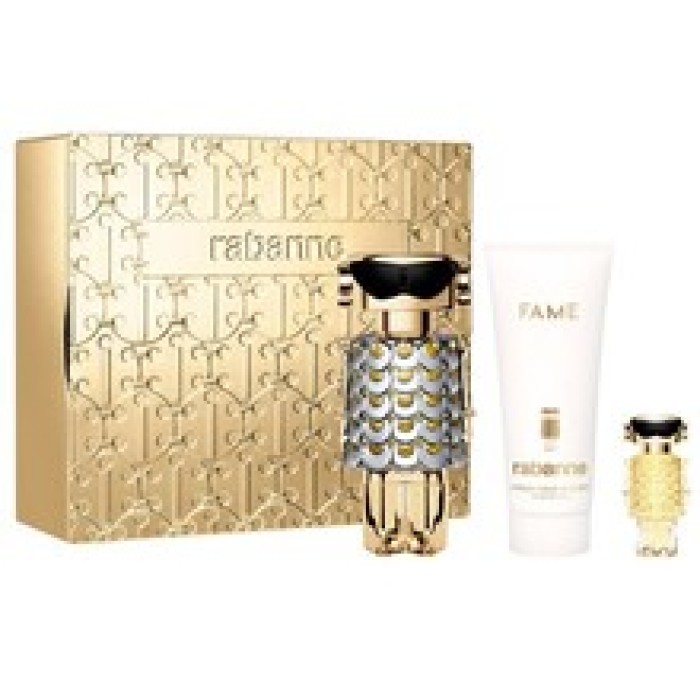 Paco Rabanne-Fame Gift Set EDP 80 ml, body lotion 100 ml and EDP 4 ml-80ml