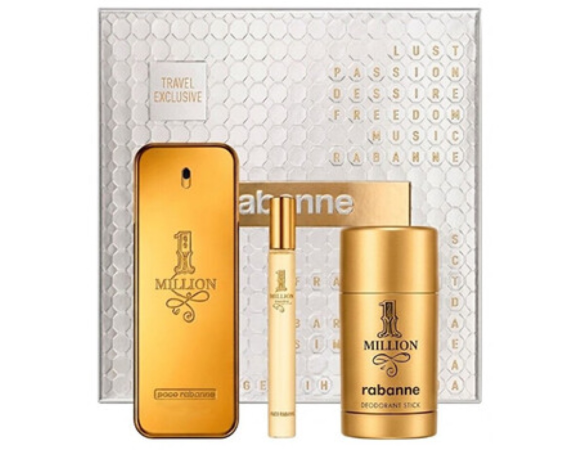 Paco Rabanne-1 Million Dárková sada EDT 100 ml, deostick 75 g a miniaturka EDT 10 ml-100ml
