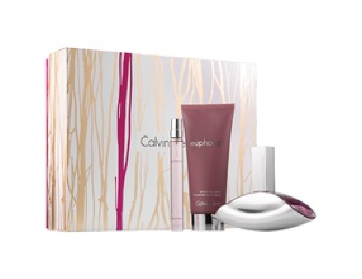 Calvin Klein-Euphoria Gift Set EDP 100 ml, Body Lotion Euphoria 200 ml and miniature Euphoria EDP 10 ml-100ml