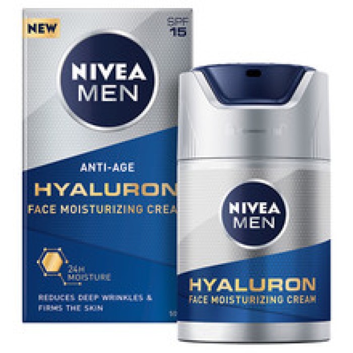 Men Hyaluron Face Moisturizing Cream SPF 15 - Moisturizing anti-wrinkle cream-50ml