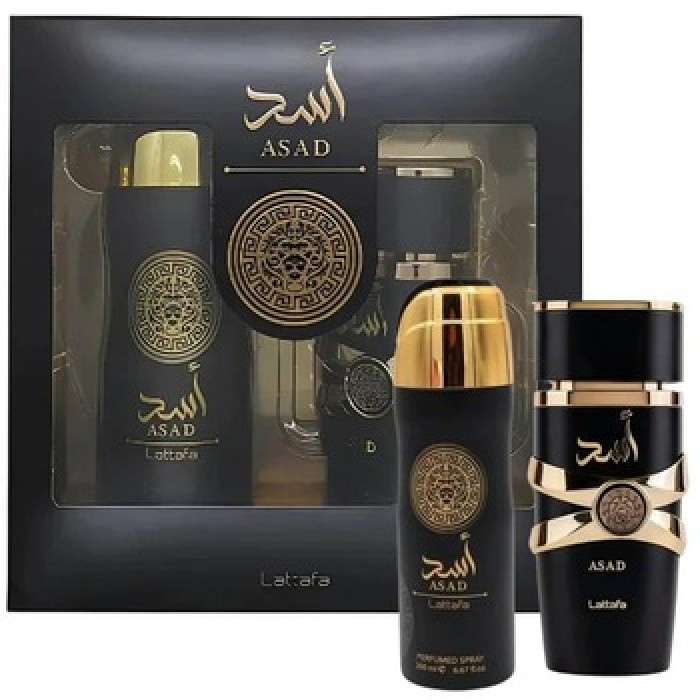 Lattafa Perfumes-Asad Dárková sada EDP 100 ml a deospray 200 ml-100ml