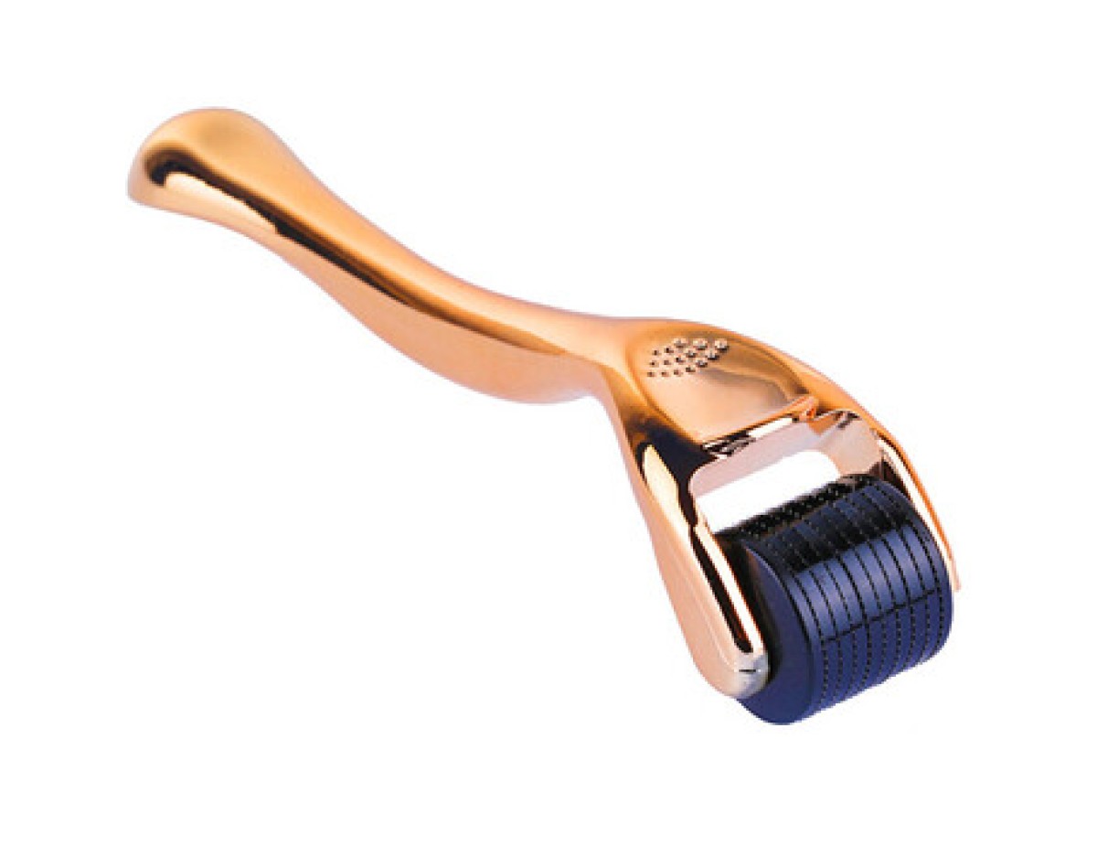 Single Microneedle Roller ( Golden Handle )