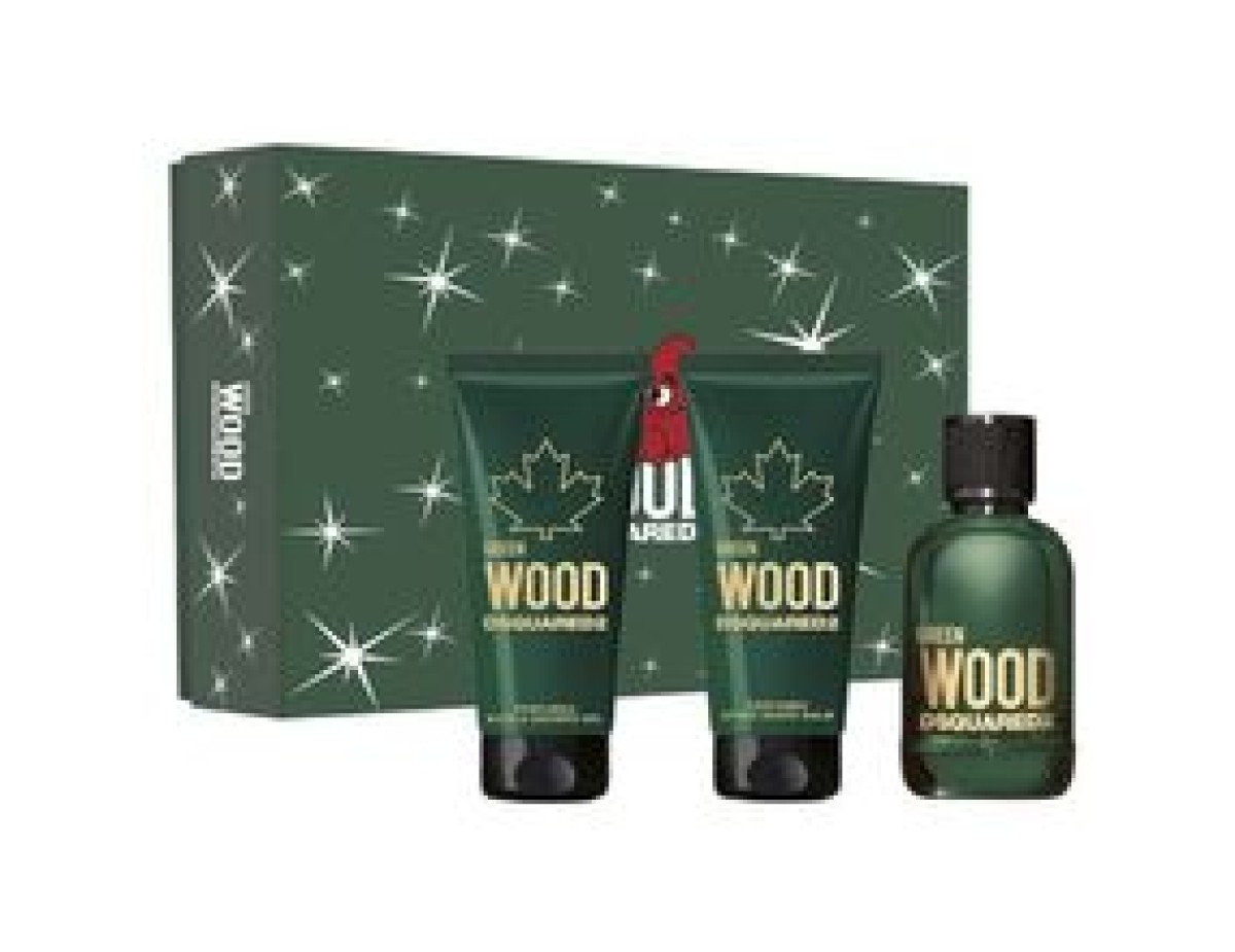 Green Wood Gift set EDT 100 ml, shower gel 100 ml and aftershave balm 100 ml-100ml