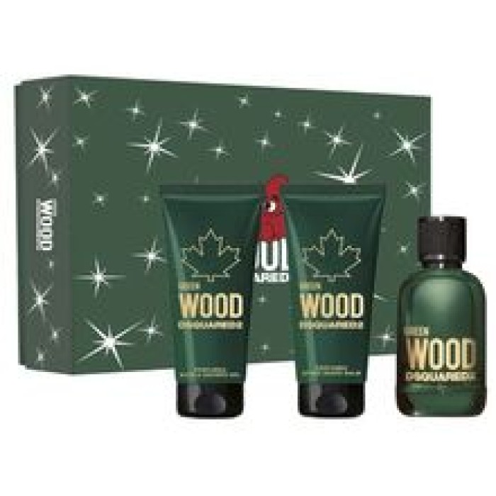 Green Wood Gift set EDT 100 ml, shower gel 100 ml and aftershave balm 100 ml-100ml