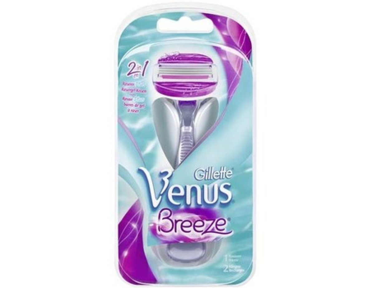 Gillette-Venus Breeze shaver + 2 heads