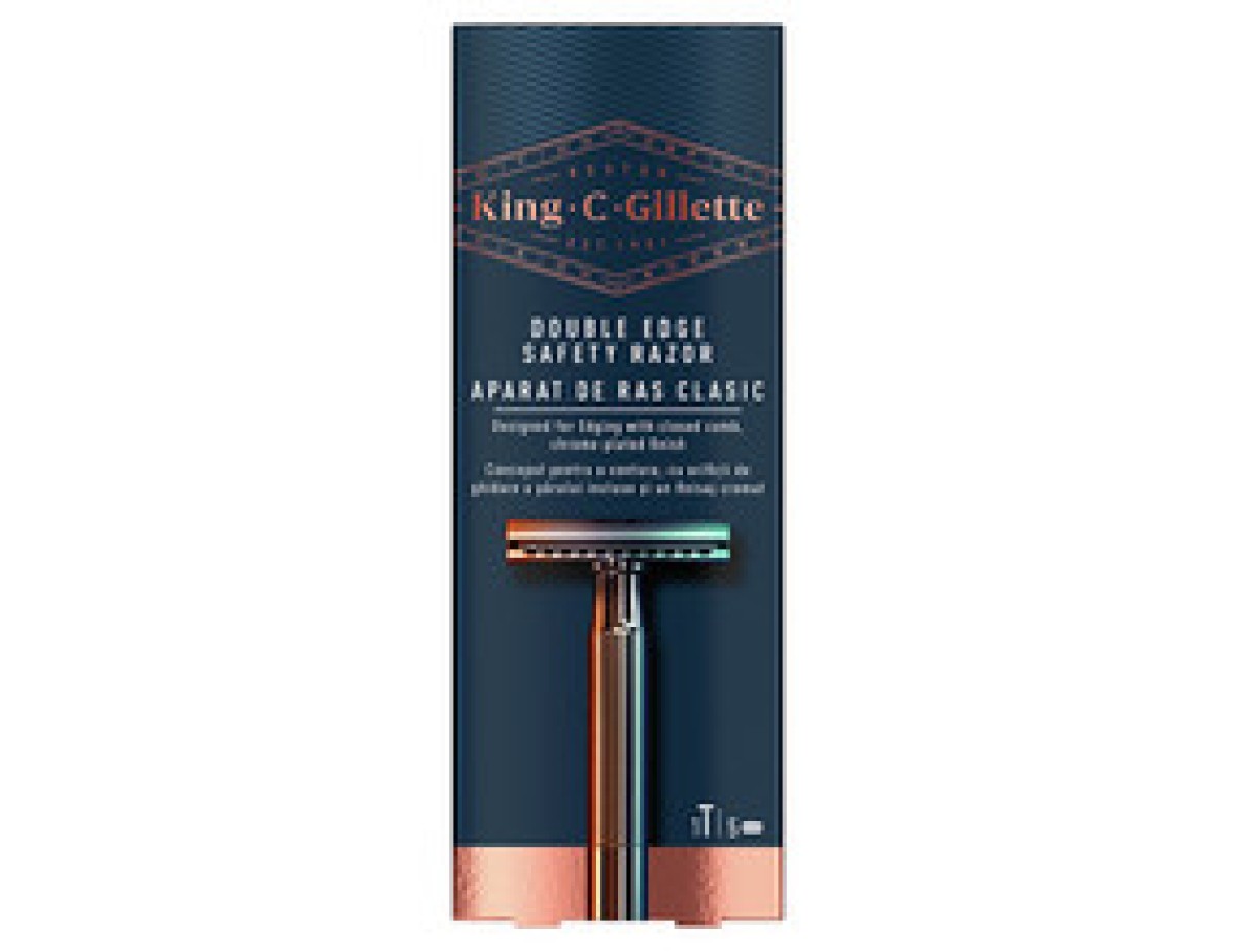 King Double Edge Safety Razor - Shaver + 5 spare blades King Double Edge Safety Razor - Shaver + 5 spare blades