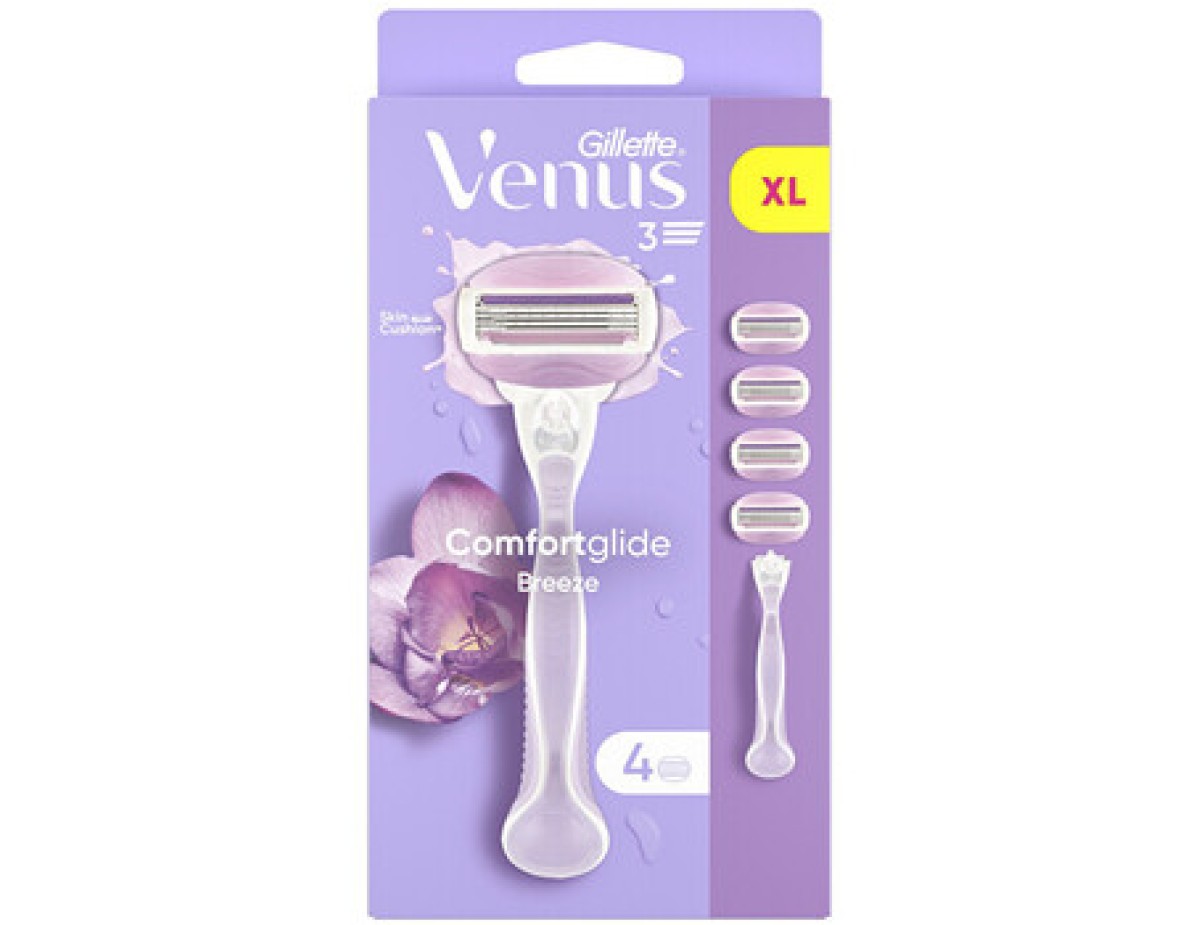 Gillette-Venus Comfortglide Breeze - Holicí strojek + 4 hlavice