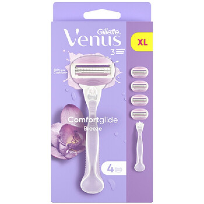 Gillette-Venus Comfortglide Breeze - Holicí strojek + 4 hlavice