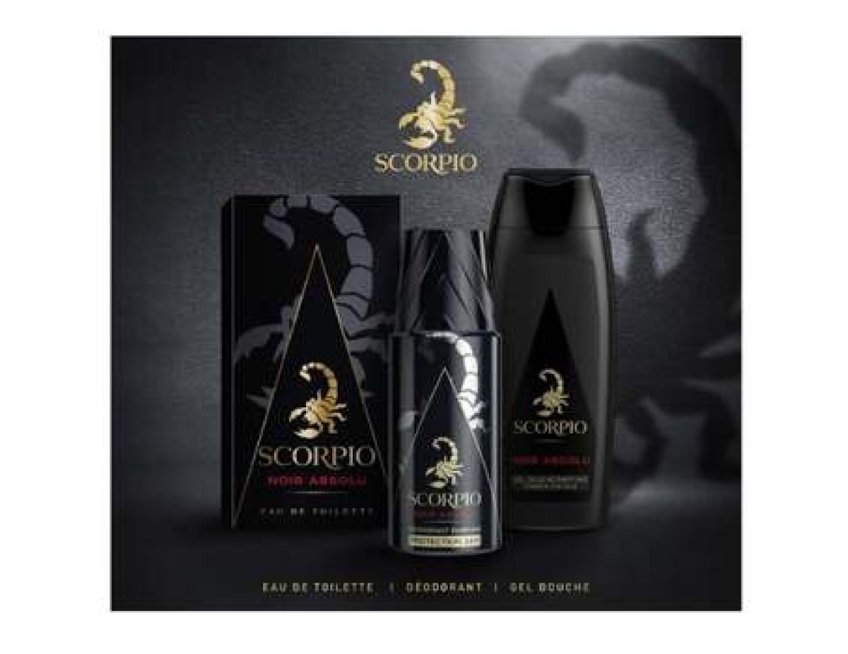 Scorpio-Noir Absolu Dárková sada EDT 75 ml, sprchový gel 250 ml a deospray 150 ml-75ml