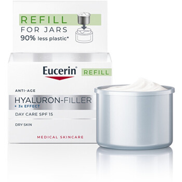 Eucerin-Hyaluron-Filler+3x Effect Day Care Refill SPF 15 - Náhradní náplň pro krém pro zralou pleť-50ml