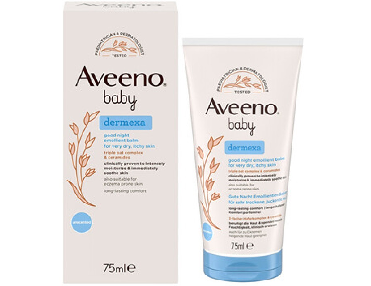 Aveeno-Baby Dermexa Emollient Balm - Emolienční balzám na dobrou noc-75ml Aveeno-Baby Dermexa Emollient Balm - Emolienční balzám na dobrou noc-75ml