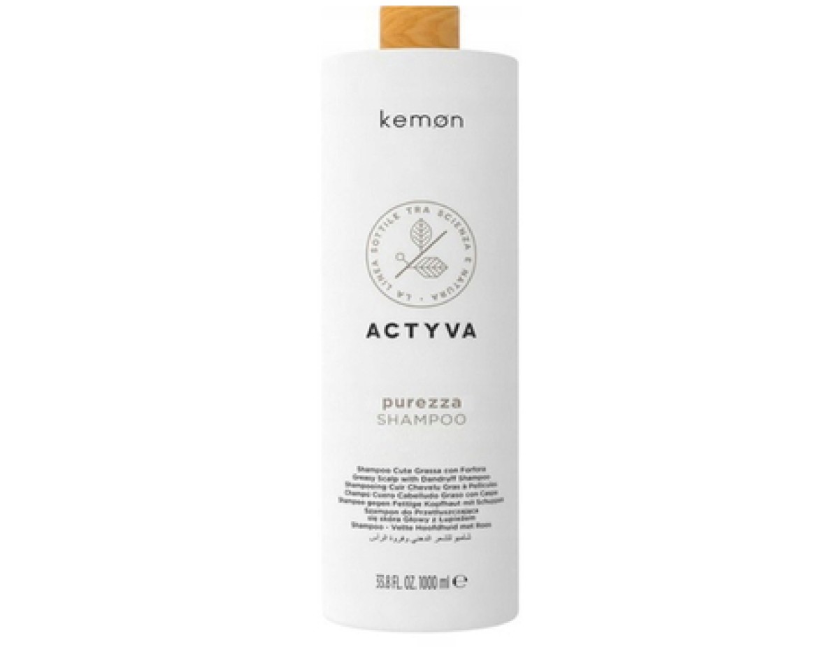 Kemon-Actyva Purezza Shampoo (normal to oily hair)-1000ml Kemon-Actyva Purezza Shampoo (normal to oily hair)-1000ml