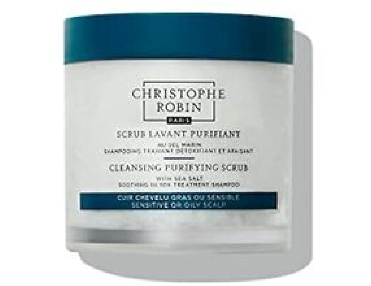Christophe Robin-Cleansing Purifying Scrub with Sea Salt - Čisticí šampon s peelingovým efektem-250ml
