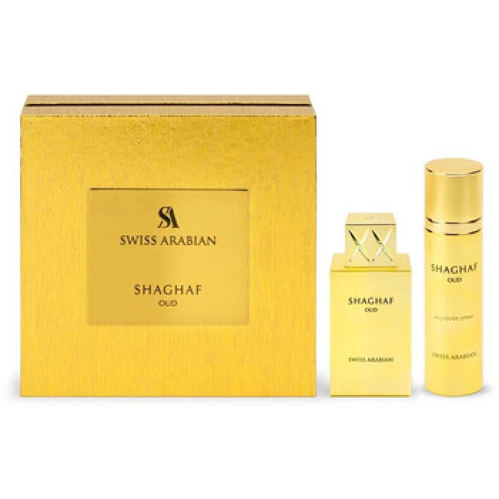 Swiss Arabian-Shaghaf Oud Dárková sada EDP 75 ml a tělový sprej 75 ml-75ml