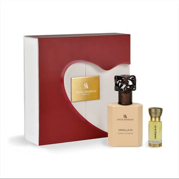 Swiss Arabian-Vanilla 01 Dárková sada Extrait de Parfum 50 ml a parfumed oil 12 ml-50ml