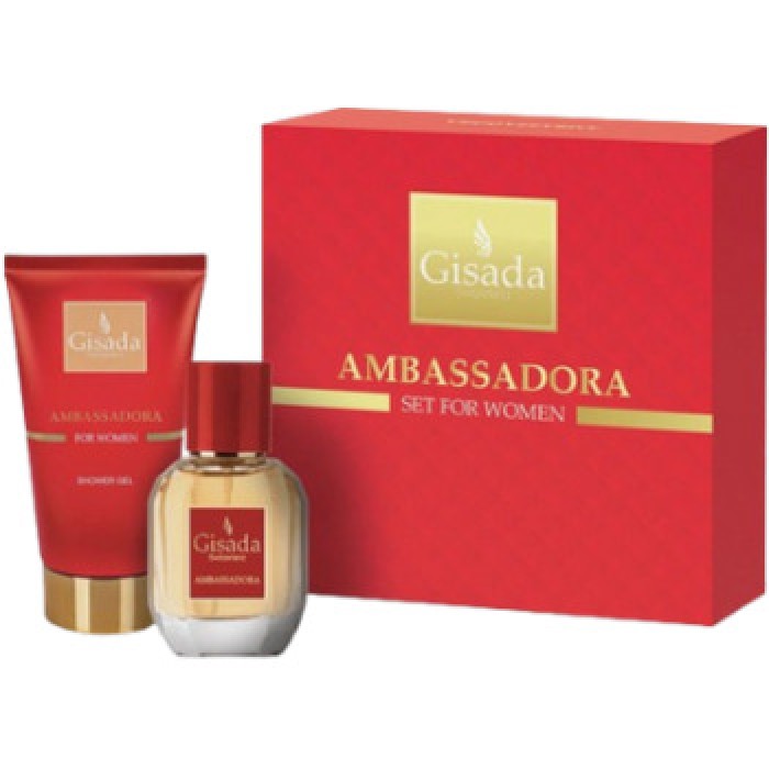 Gisada-Ambassadora for Women Dárková sada EDP 50 ml a sprchový gel 100 ml-50ml